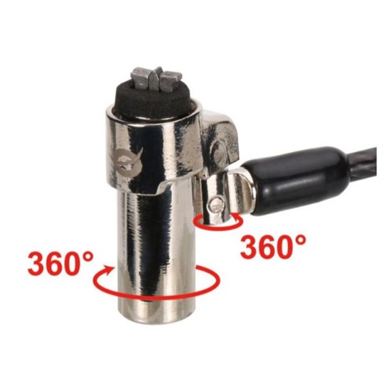 Cable seguridad conceptronic nano por llave para portatiles 1.8m