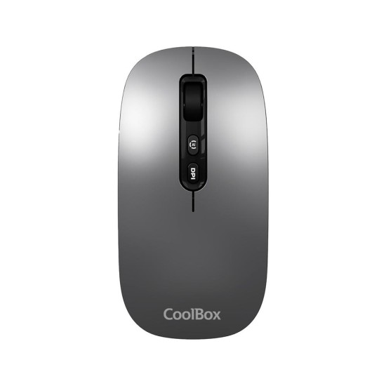 Mouse raton coolbox ia w02 gris 1600 dpi inalambrico rf+bt