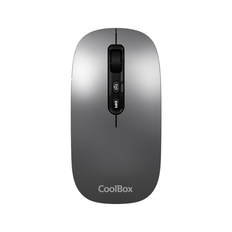 Mouse raton coolbox ia w02 gris 1600 dpi inalambrico rf+bt