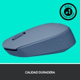 Mouse raton logitech m171 optico wireless inalambrico gris azulado