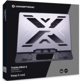 Soporte - base de refrigeracion conceptronic para portatiles hasta 15.6 pulgadas aluminio gris