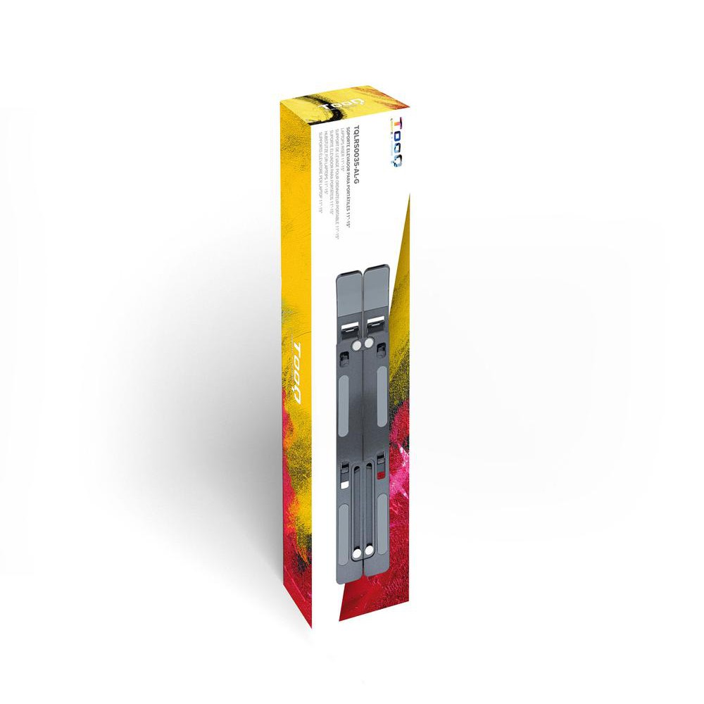 Soporte elevador tooq aluminio plegable portatiles gris