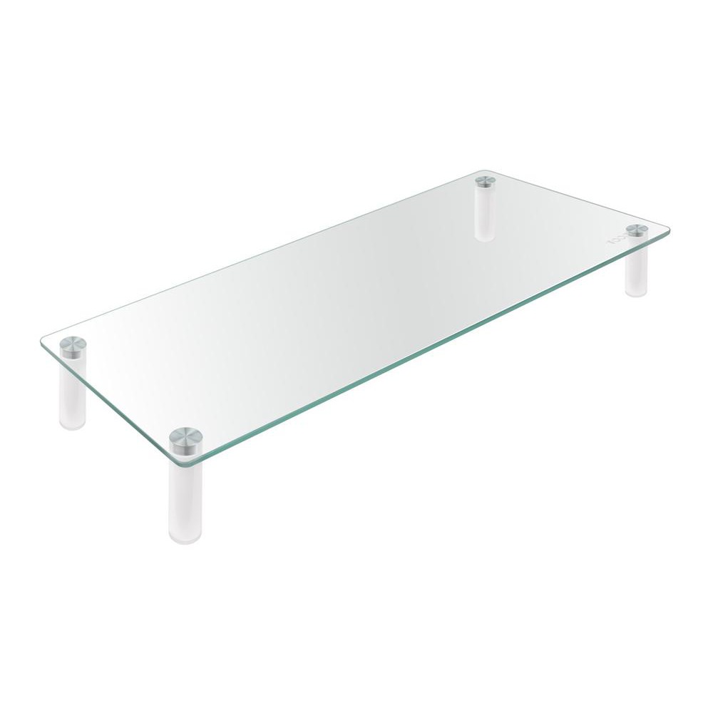 Soporte elevador tooq de vidrio para monitores