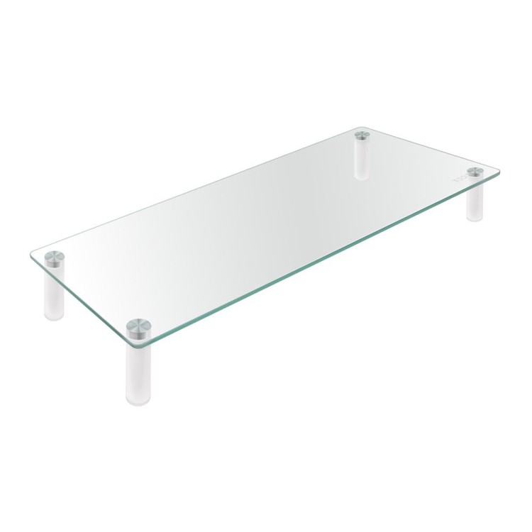 Soporte elevador tooq de vidrio para monitores