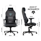 Silla gaming phoenix monarch tela talla r