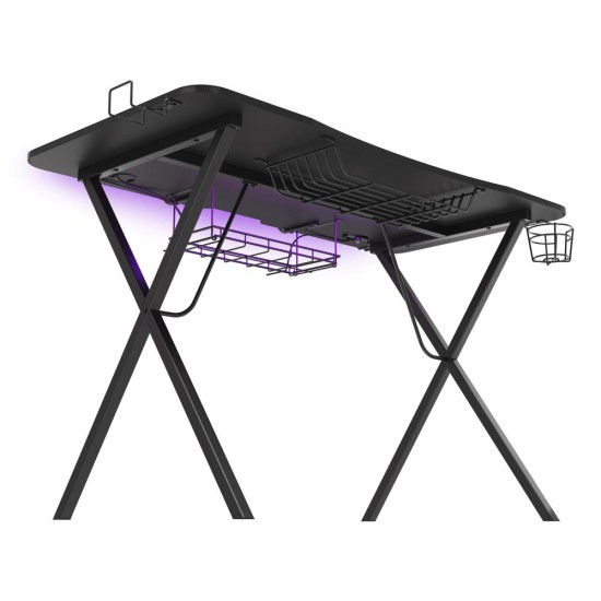 Mesa gaming genesis holm 300 rgb negro