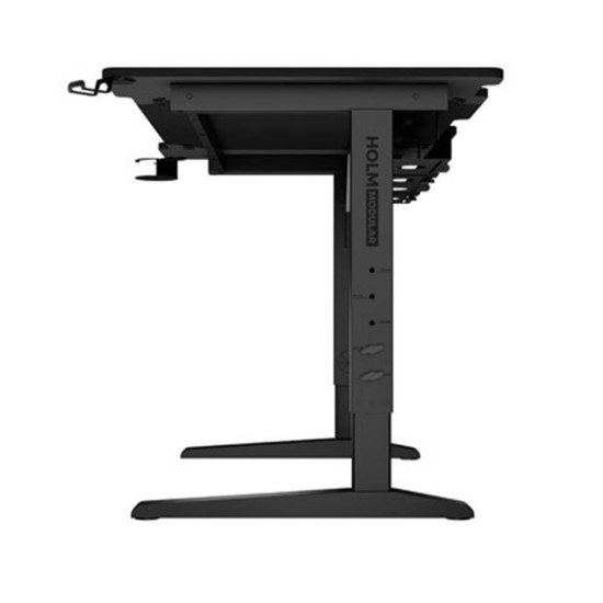 Mesa gaming genesis holm modular 120 rgb negro 120x75 cm