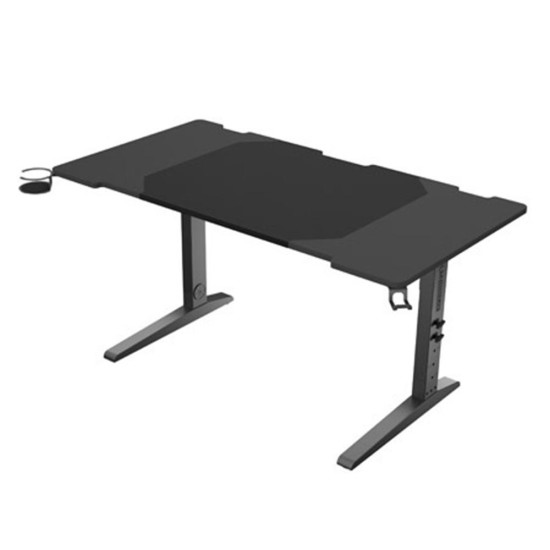 Mesa gaming genesis holm modular 140 rgb negro 140x75 cm