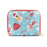 Monedero loungefly disney minnie y mickie muñecos de nieve aop