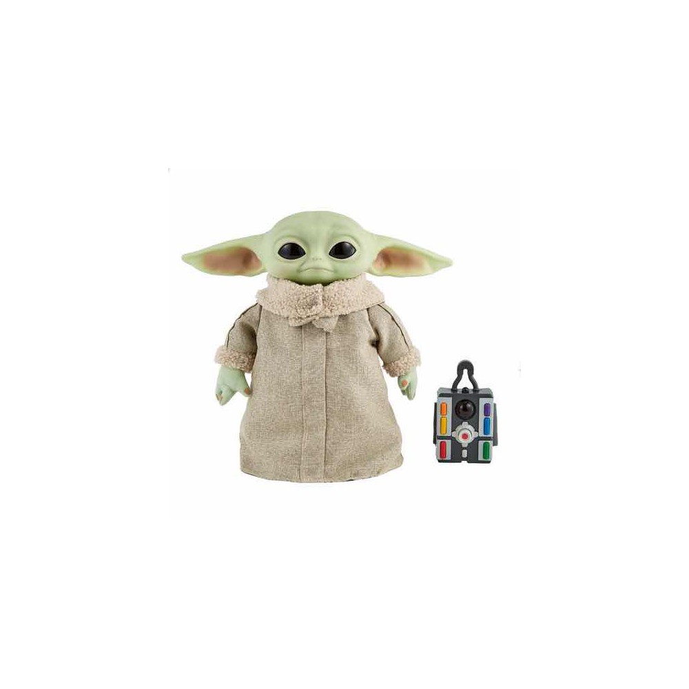 Peluche mattel el mandaloriano star wars baby yoda con control remoto