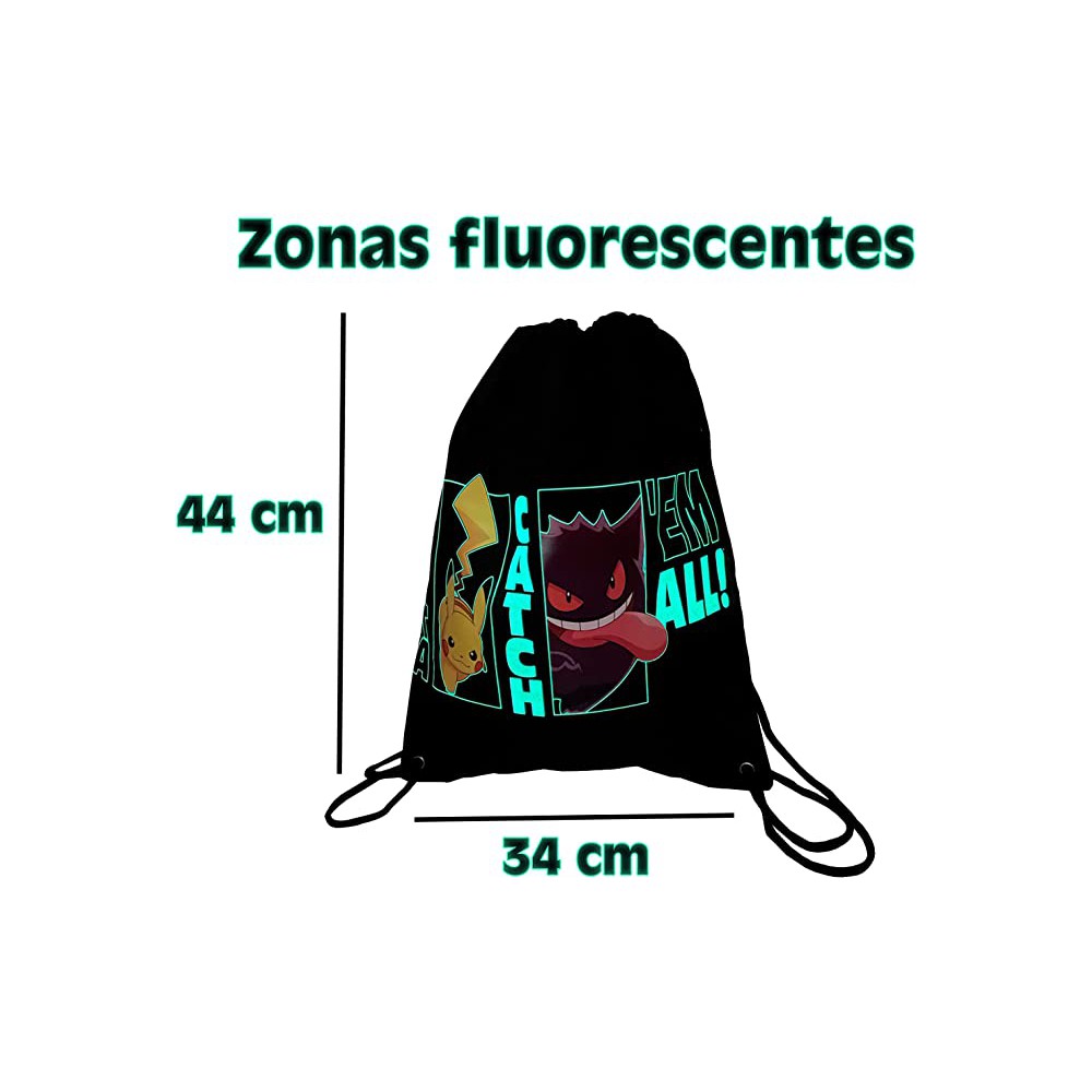 Saco mochila cyp brands pokemon gotta catch em all!
