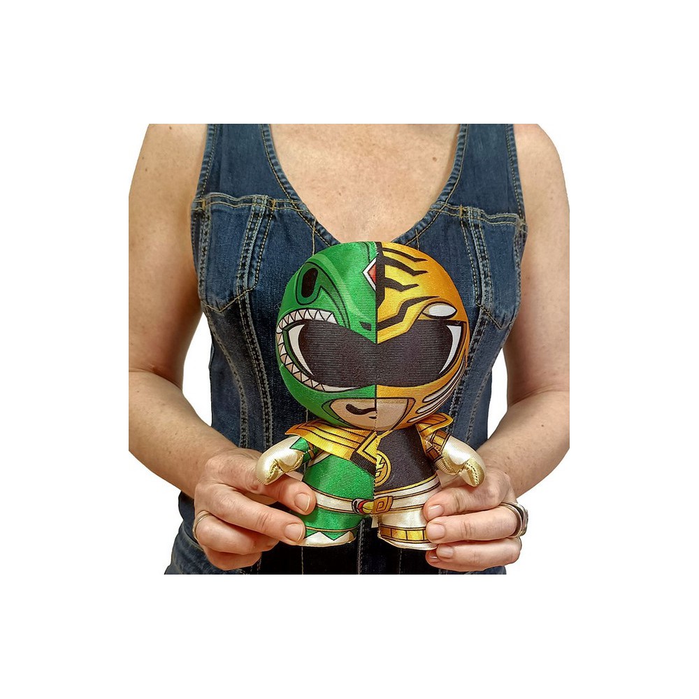 Peluche dznr power rangers verde - blanco