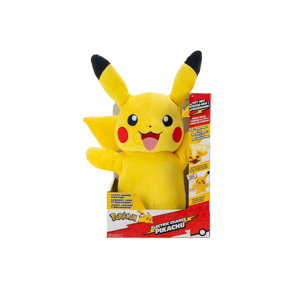 Peluche jazwares pokemon pikachu electronico