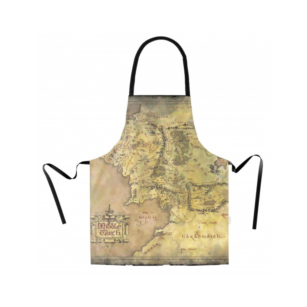 Delantal mapa el señor de los anillos packaging carton