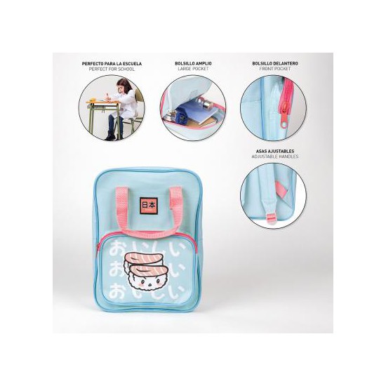 Mochila infantil asas personajes otaku