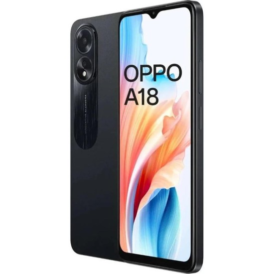 Movil oppo a18 6.56 pulgadas 4gb 128gb golwing black