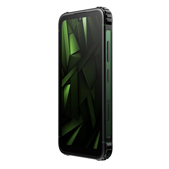 Telefono movil smartphone rugerizado hammer ranger 4g - 6gb -  128gb -  6 pulgadas -  negro - verde