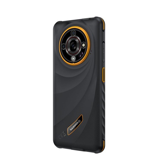 Telefono movil smartphone rugerizado hammer iron 6 5g - 6gb - 128gb - 6.56 pulgadas - negro - naranja