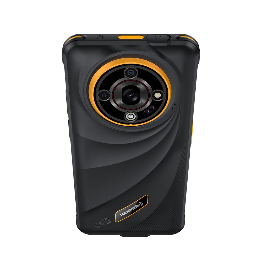 Telefono movil smartphone rugerizado hammer iron 6 5g - 6gb - 128gb - 6.56 pulgadas - negro - naranja