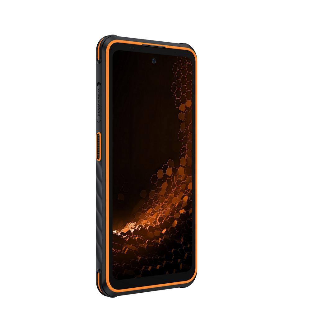 Telefono movil smartphone rugerizado hammer iron 6 5g - 8gb - 256gb - 6.56 pulgadas - negro - naranja
