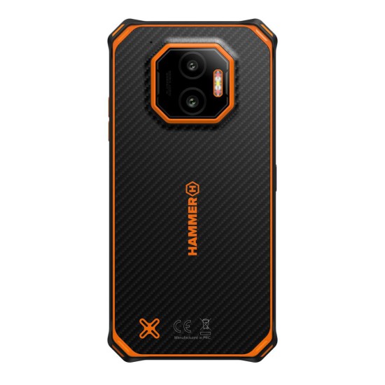 Telefono movil smartphone rugerizado hammer energy x2 5g - 6gb -  128gb -  6 pulgadas -  negro - naranja