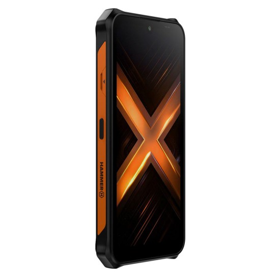 Telefono movil smartphone rugerizado hammer energy x2 5g - 6gb -  128gb -  6 pulgadas -  negro - naranja
