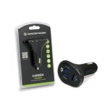 Cargador coche conceptronic carden06b  3 puertos usb tipo a 2p 5v - 2.4a 1p 5v - 1.5a 31.5w