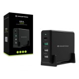 Cargador conceptronic ozul01b carga rapida pd 3 x usb tipo a - 1 x usb tipo c - 65w