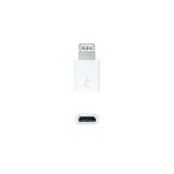 Adaptador lightning a micro usb nanocable -  macho - hembra -   blanco