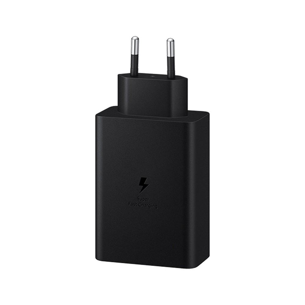 Cargador samsung duo usb tipo a + 2 x usb tipo c negro 65w