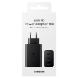 Cargador samsung duo usb tipo a + 2 x usb tipo c negro 65w