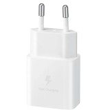 Cargador samsung ep - t1510xwegeu usb - c 15w + cable usb - c blanco