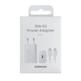 Cargador samsung ep - t1510xwegeu usb - c 15w + cable usb - c blanco