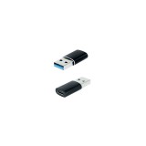 Adaptador usb c a usb a nanocable negro - hembra -  macho gen1