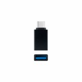 Adaptador usb a a usb c nanocable negro - hembra -  macho
