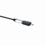 Adaptador usb a a usb c nanocable negro - hembra -  macho