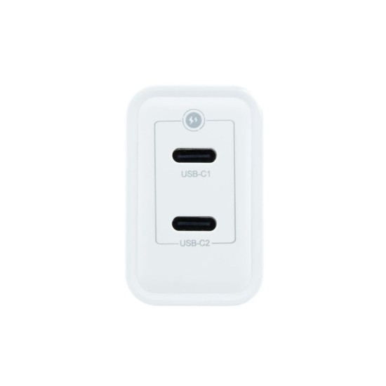 Cargador usb de pared coolbox 35w 2 x usb tipo c