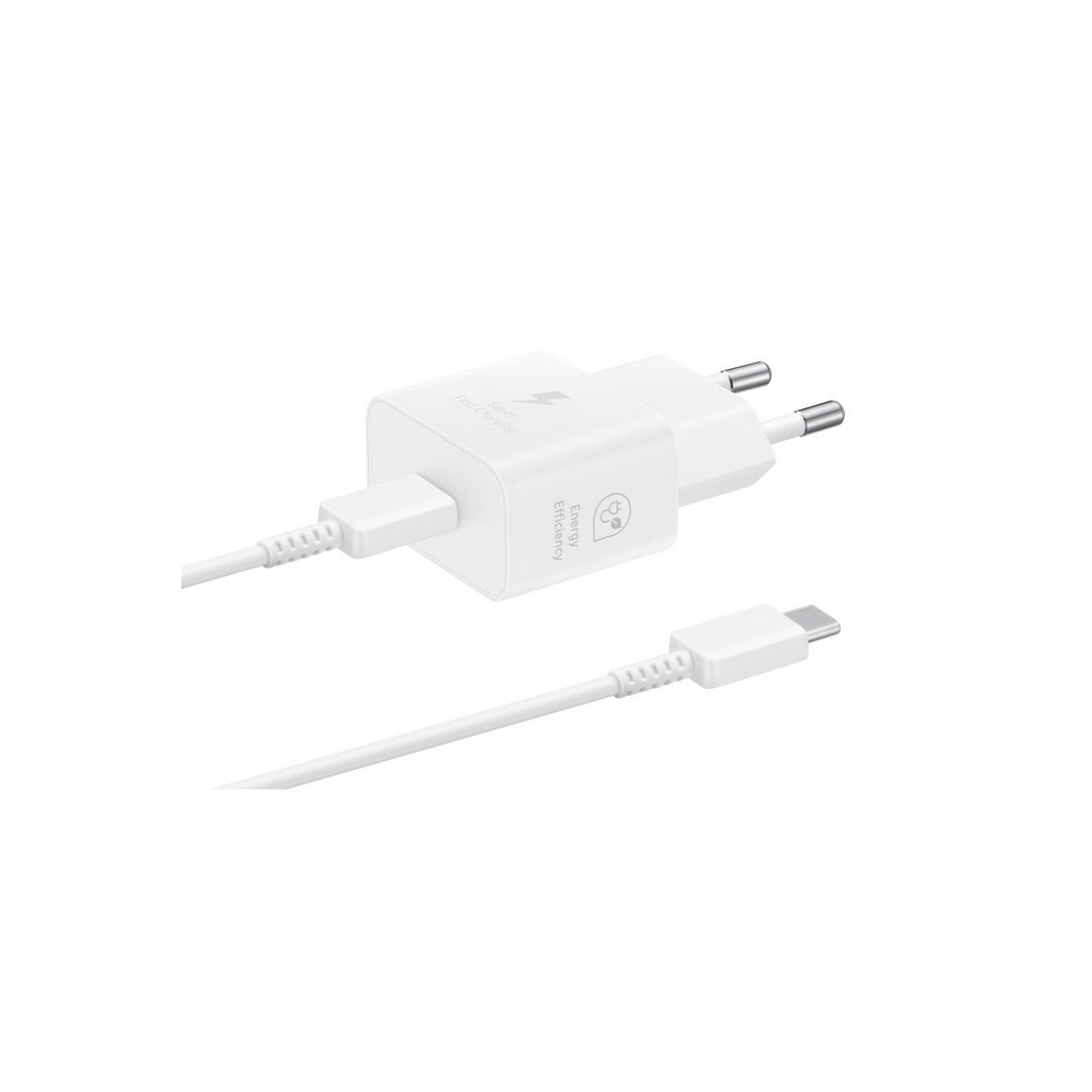 Cargador samsung ep - t2510xwegeu usb tipo c blanco 25w cable incluido