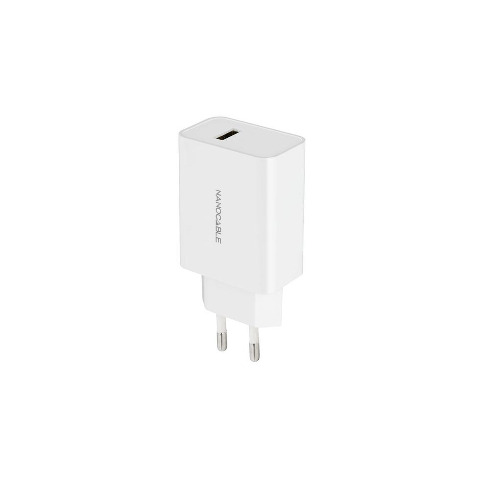 Cargador nanocable usb - a 5v - 2.1a blanco