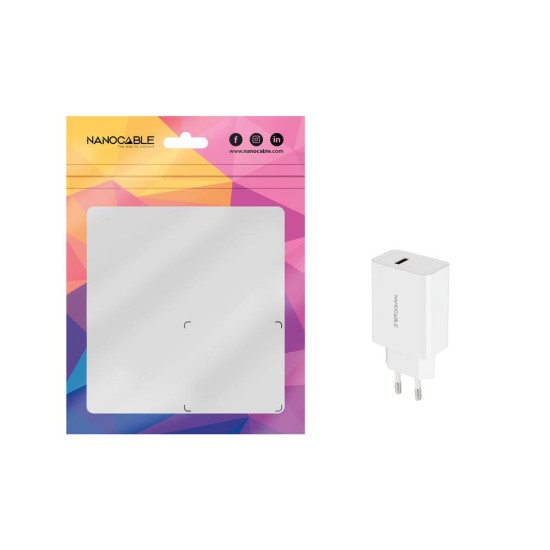 Cargador nanocable usb - a 5v - 2.1a blanco