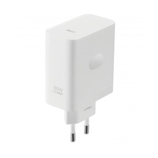 Cargador one plus supervoc 80w usb tipo c blanco