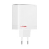 Cargador one plus supervoc 100w 1xusb tipo c 1x usb tipo a blanco