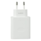 Cargador oppo supervooc 33w usb tipo a blanco