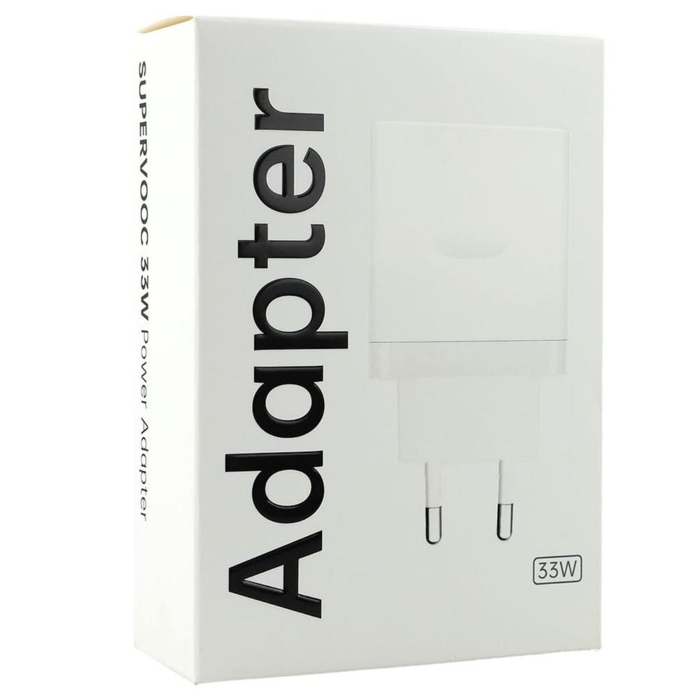 Cargador oppo supervooc 33w usb tipo a blanco