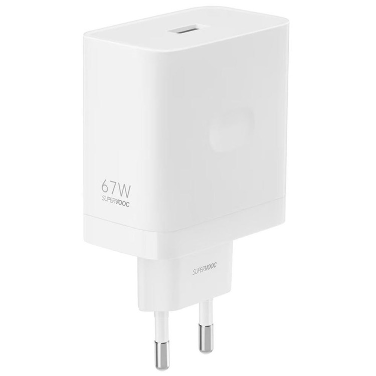 Cargador oppo supervooc 67w usb tipo a blanco + cable usb tipo c a usb tipo a
