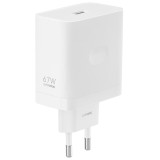 Cargador oppo supervooc 67w usb tipo a blanco + cable usb tipo c a usb tipo a