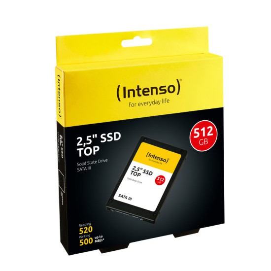 Disco duro interno solido ssd intenso top performance 512gb 2.5 pulgadas sata3