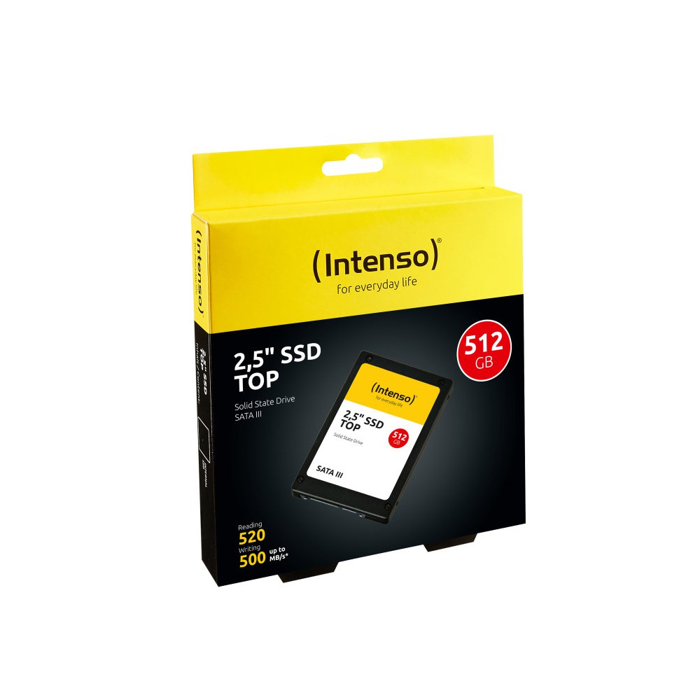 Disco duro interno solido ssd intenso top performance 512gb 2.5 pulgadas sata3
