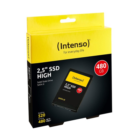 Disco duro interno solido ssd intenso high 480gb 2.5 pulgadas sata3