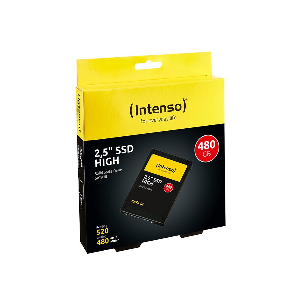 Disco duro interno solido ssd intenso high 480gb 2.5 pulgadas sata3